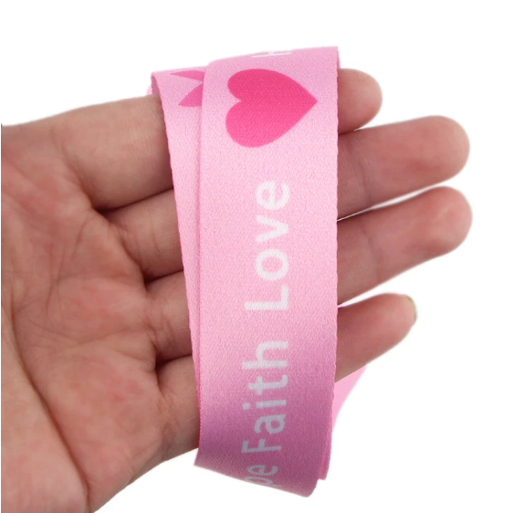 *NEW Pink Ribbon Hand Lanyard - Pink